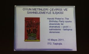 “Oyun Çevirisi ve Sahnelemeyle İlişkisi” Atölyesi Gerçekleştirildi