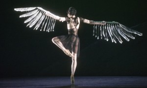 A scene from Raven Girl by Wayne McGregor and The Royal Ballet at the Royal Opera House in London