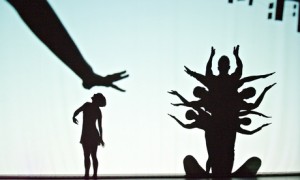 'Engaging but placid'  a scene from Shadowland by Pilobolus.