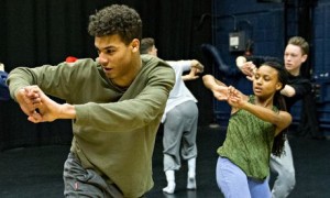 National Youth Dance Company rehearse Akram Khan's The Rashomon Effect